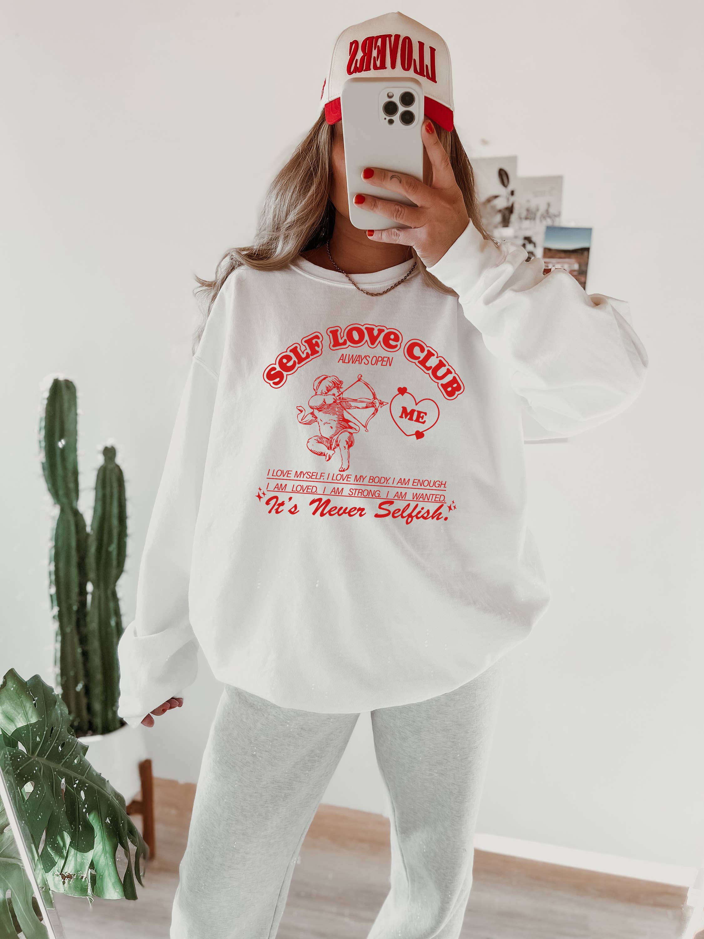 Self Love Sweatshirt, Valentine's Day Sweatshirt, Xoxo