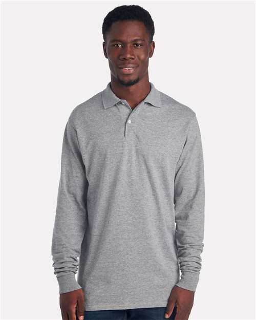 JERZEES Men's Dri-Power® Long Sleeve Polo