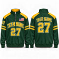 Personalized Green Bay Football Quarter Zip Pullover Sweatshirt, Vintage Game Day Sports Shirt, Fan Gift