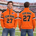 Custom Cincinnati Football Quarter Zip Pullover Sweatshirt, Football Fan Gift