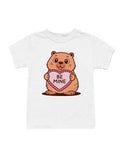 Adorable Wombat Valentine Design Youth's T-Shirt