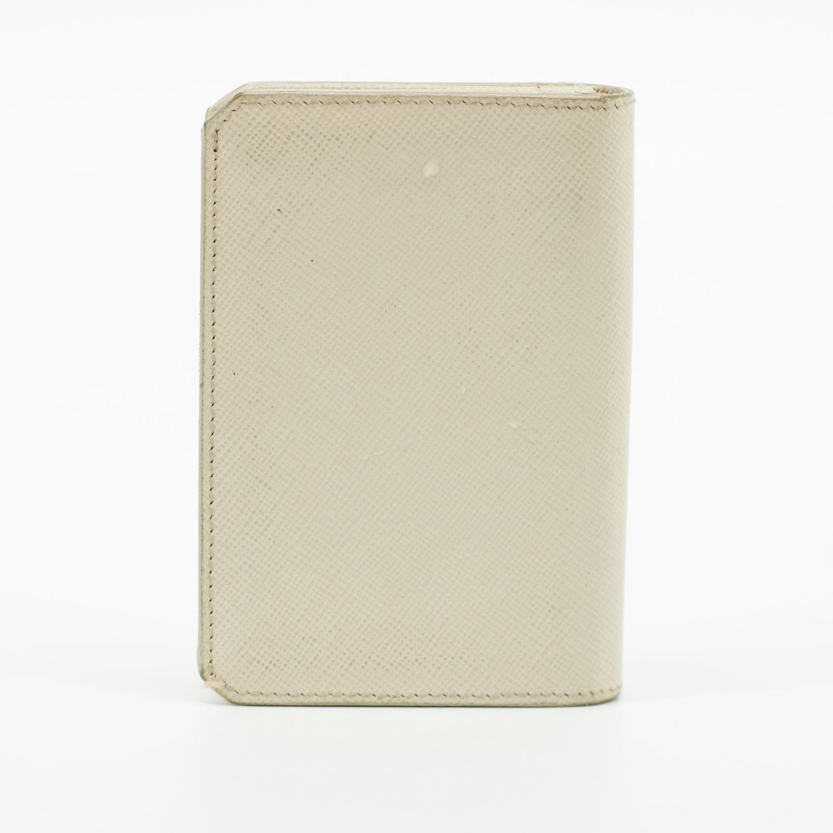Prada Ivory Saffiano Leather Card Case #1868