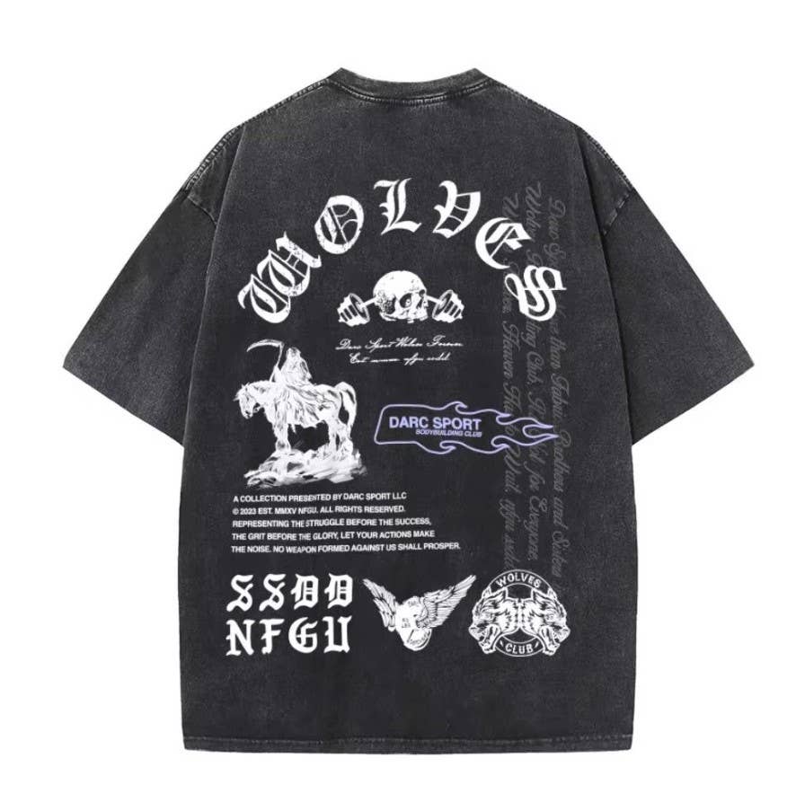 Hip Hop Streetwear T-Shirt Darc Sport 230G Vintage Tee