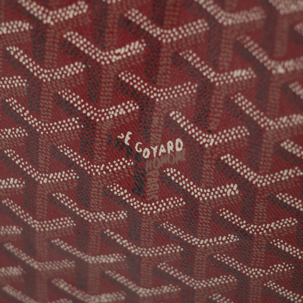 Goyard Red Herringbone Saint Louis PM w/ Pouch #2018