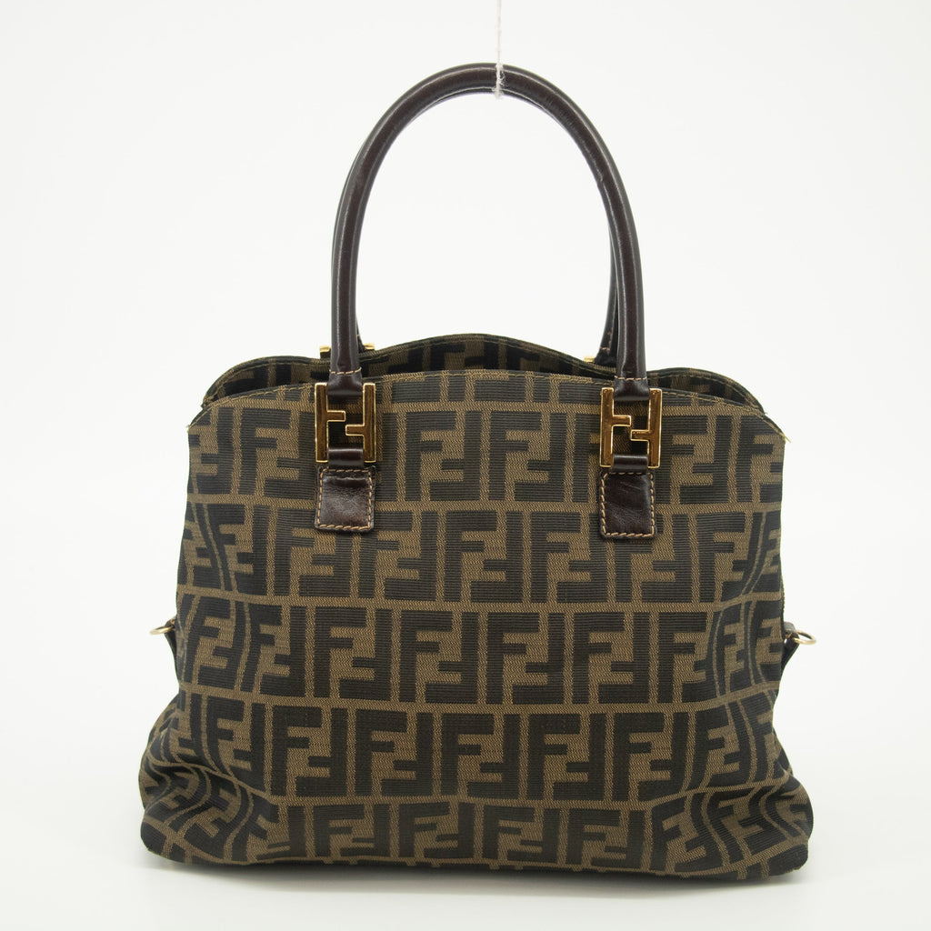 Fendi Zucca FF Top Handle 2way Handbag #2472
