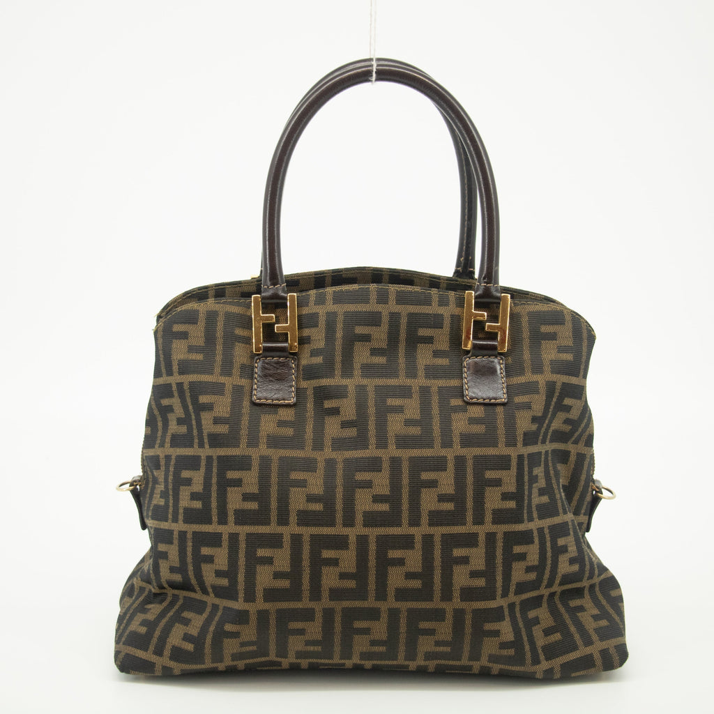 Fendi Zucca FF Top Handle 2way Handbag #2472