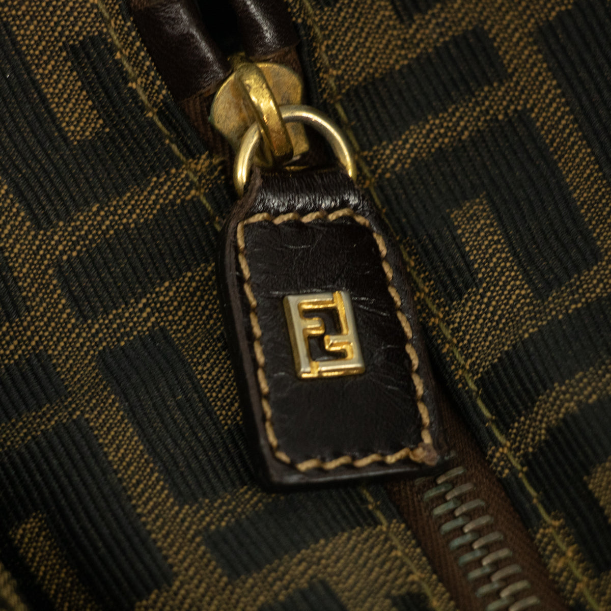 Fendi Zucca FF Top Handle 2way Handbag #2472