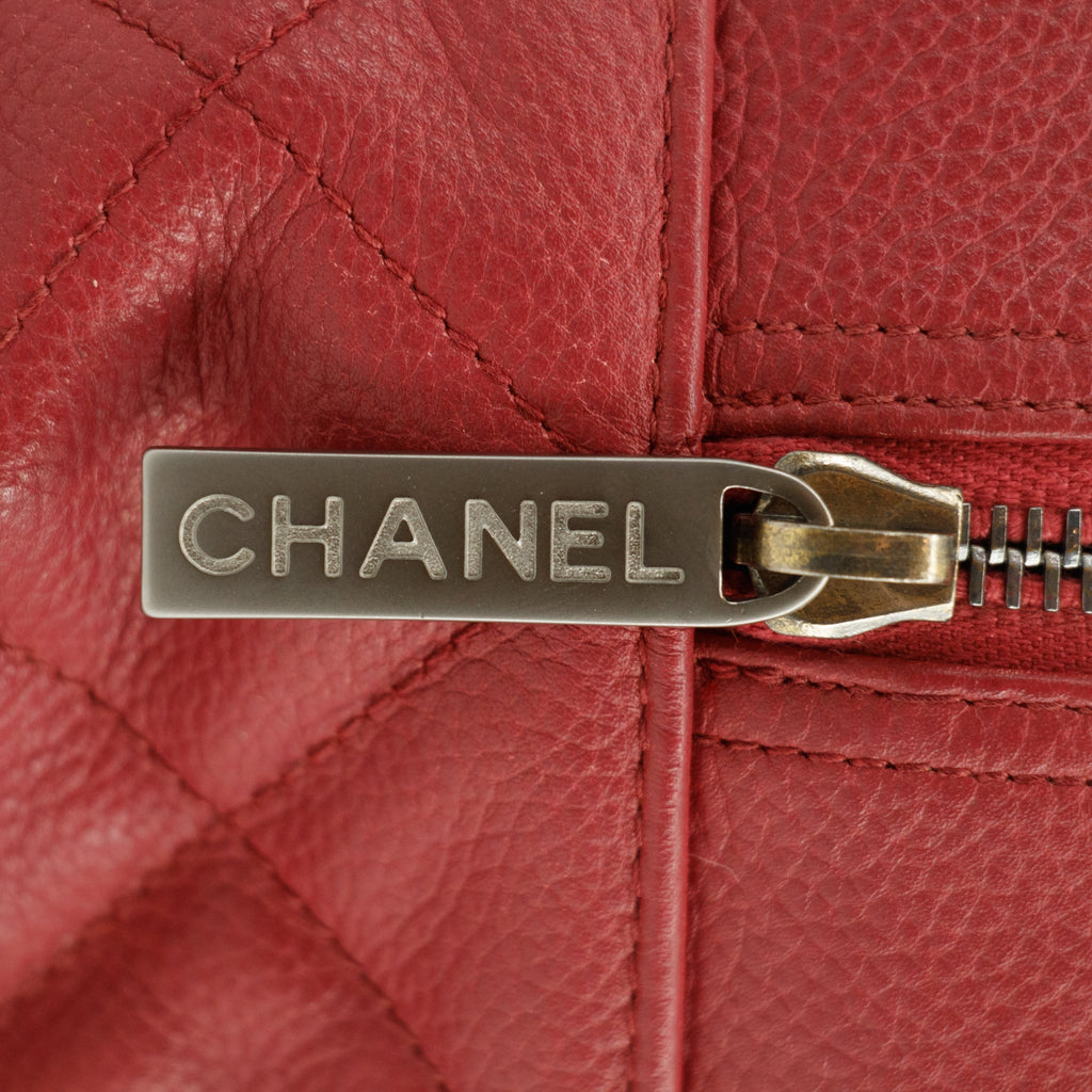 Chanel Caviar Skin Boston Pink Handbag Patent Handles 6 Series #2623