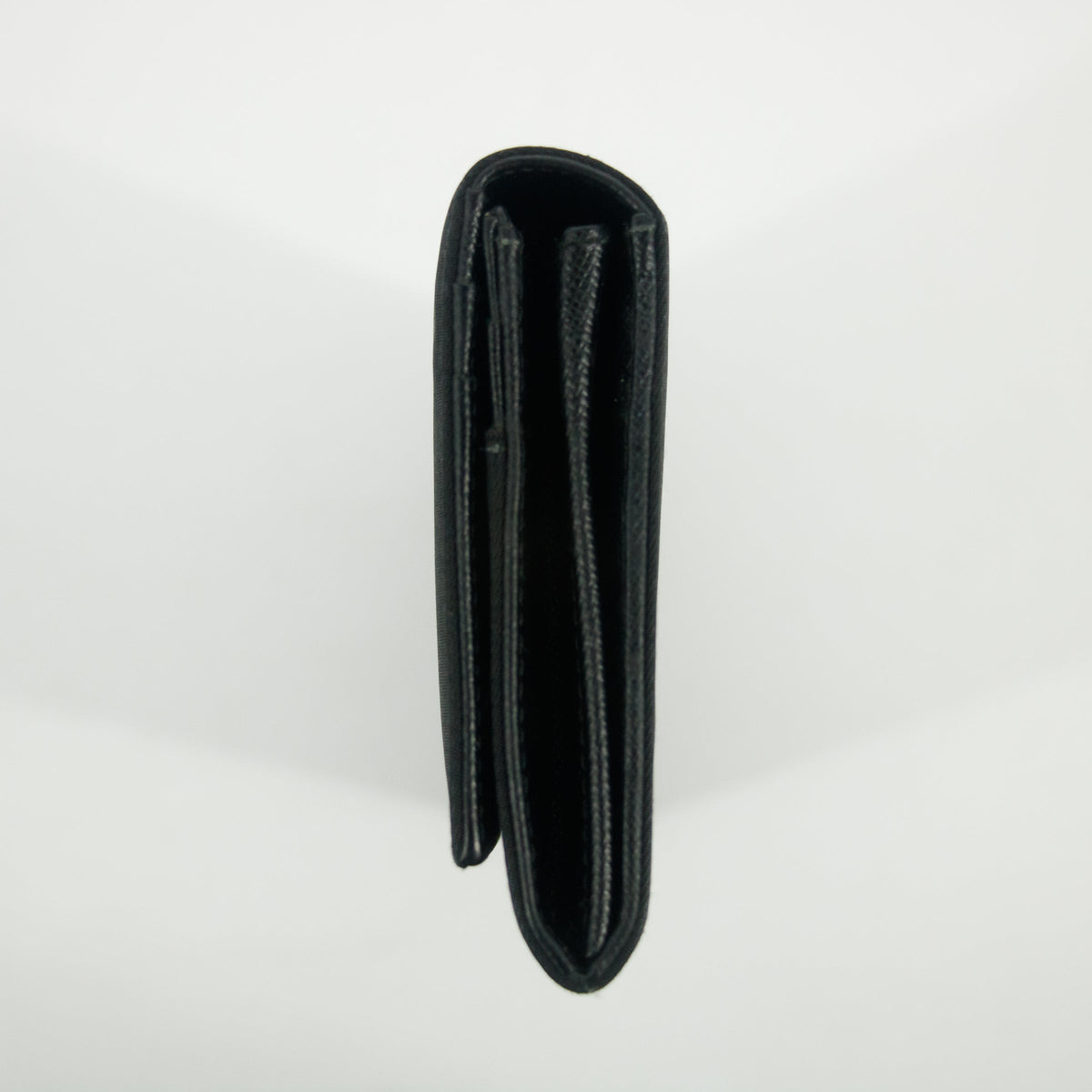 Prada Black Tessuto Nylon Long Wallet #2641