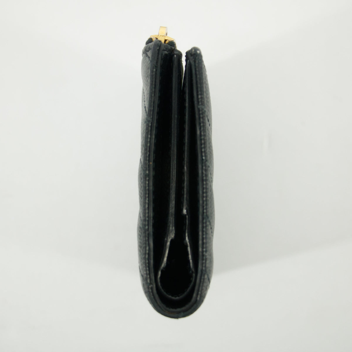 YSL Saint Laurent Black Cassandre Matelasse Bifold Wallet #2965