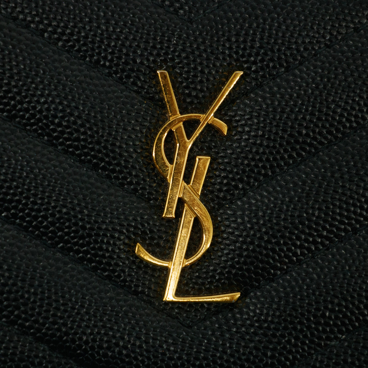 YSL Saint Laurent Black Cassandre Matelasse Bifold Wallet #2965