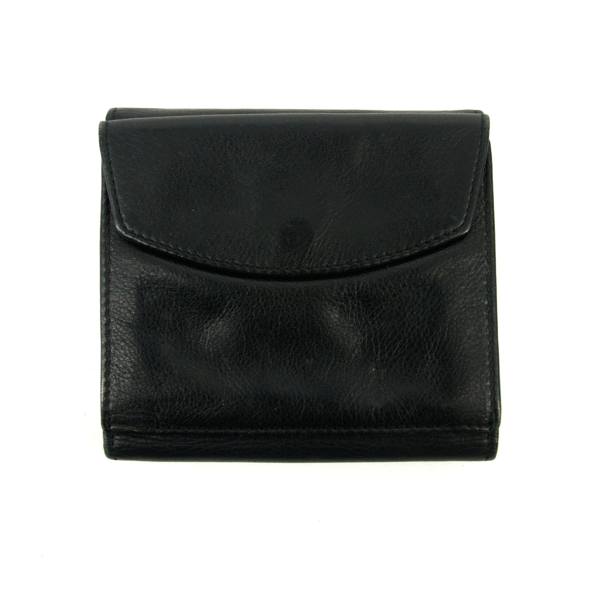 Christian Dior Black Leather Compact Wallet #3081