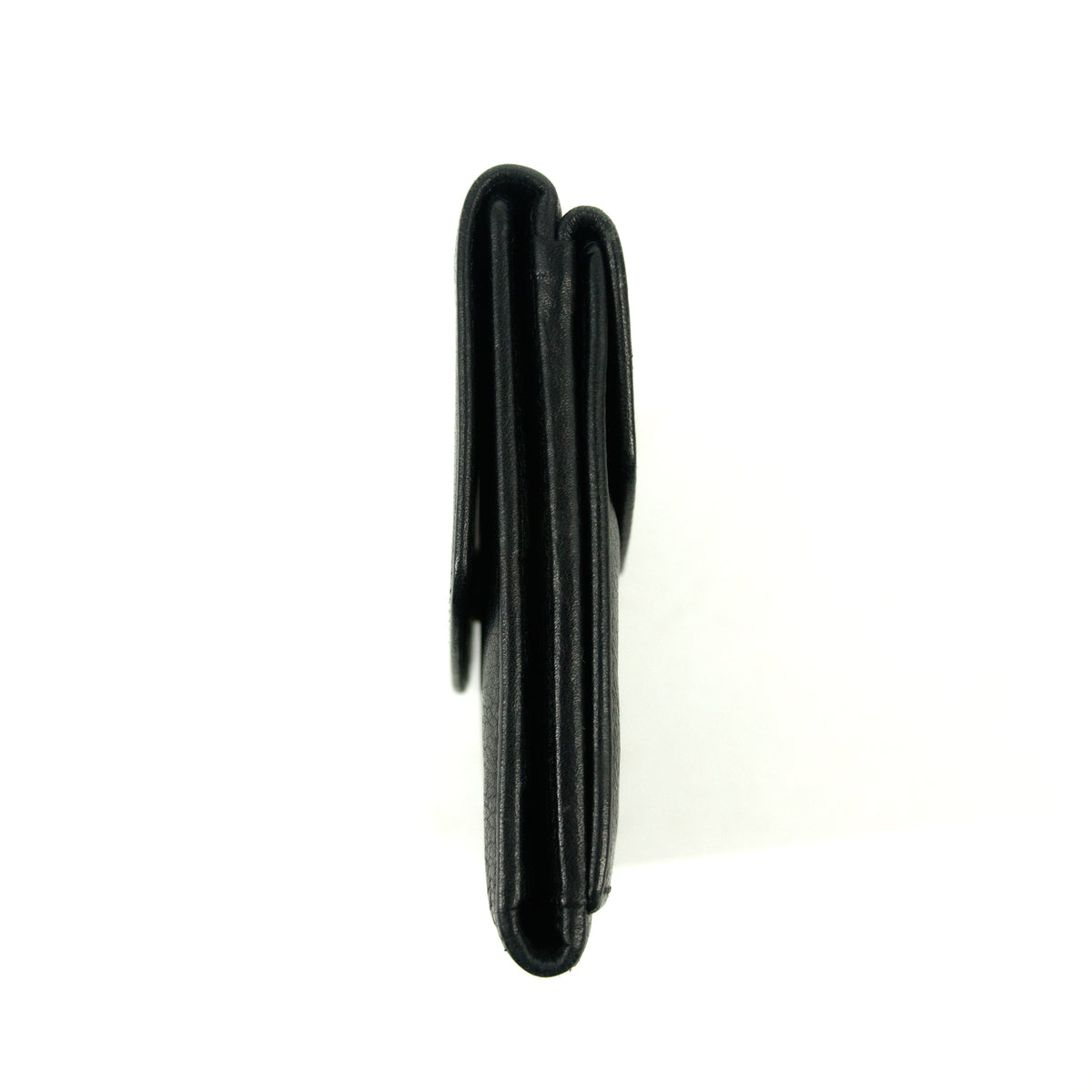 Christian Dior Black Leather Compact Wallet #3081