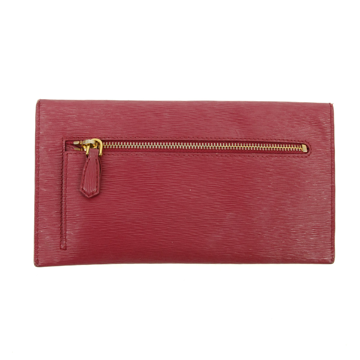 Prada Pink Envelope Vitello Move Busta Con Pattina Wallet #3123