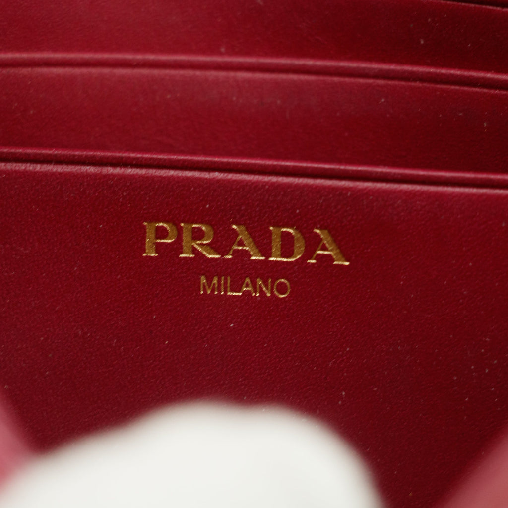 Prada Pink Envelope Vitello Move Busta Con Pattina Wallet #3123