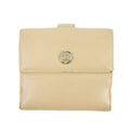 Chanel Beige CC Leather Compact Trifold Wallet #3140