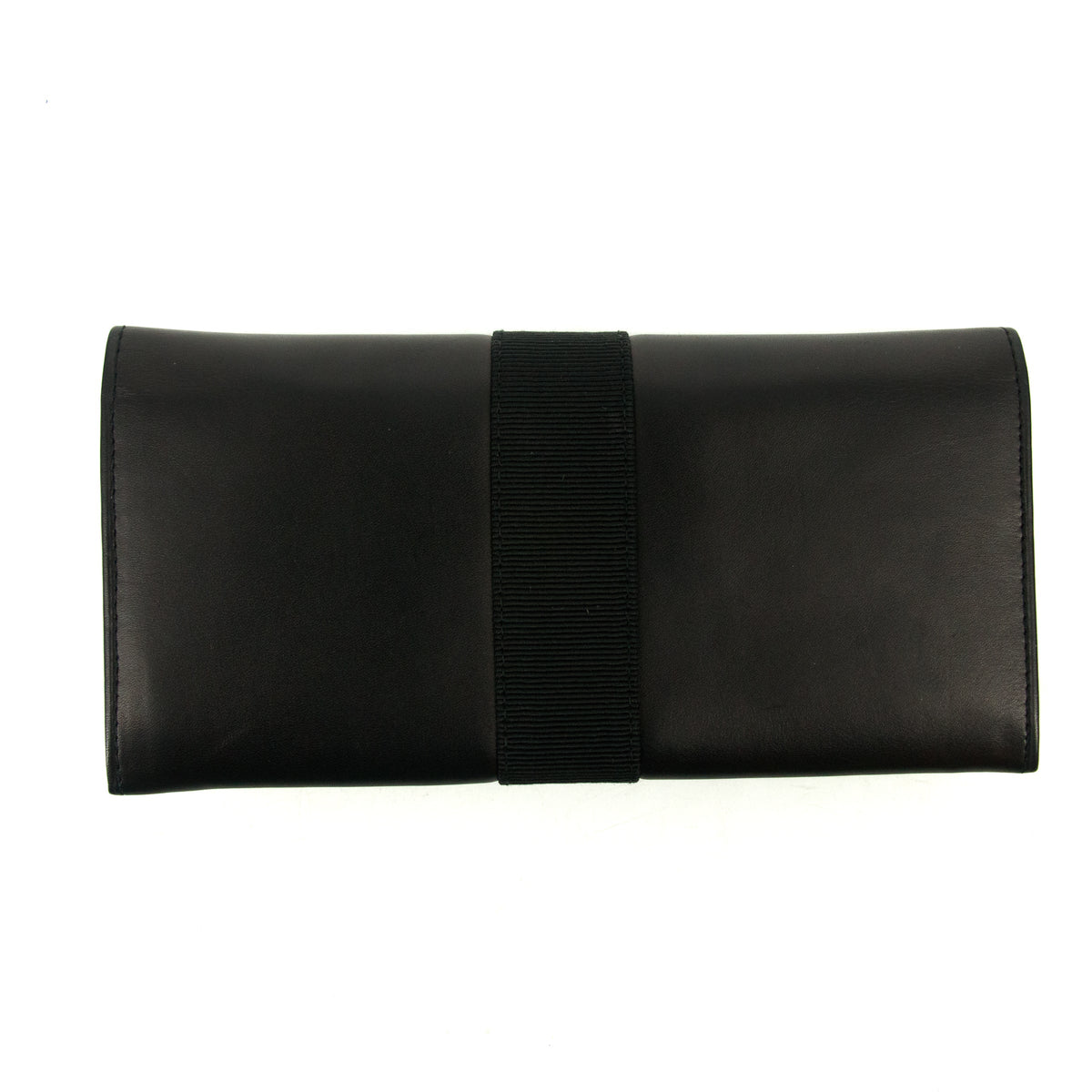 Salvatore Ferragamo Black Leather Bifold Long Wallet #3295