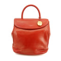 Christian Dior CD Red Leather Vintage Handbag #3446
