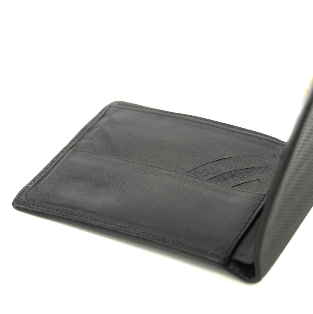 Fendi Black Leather Mens Bifold Wallet #3611