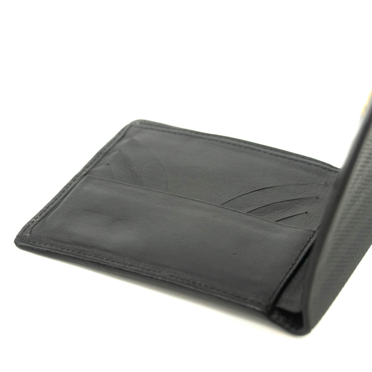 Fendi Black Leather Mens Bifold Wallet #3611