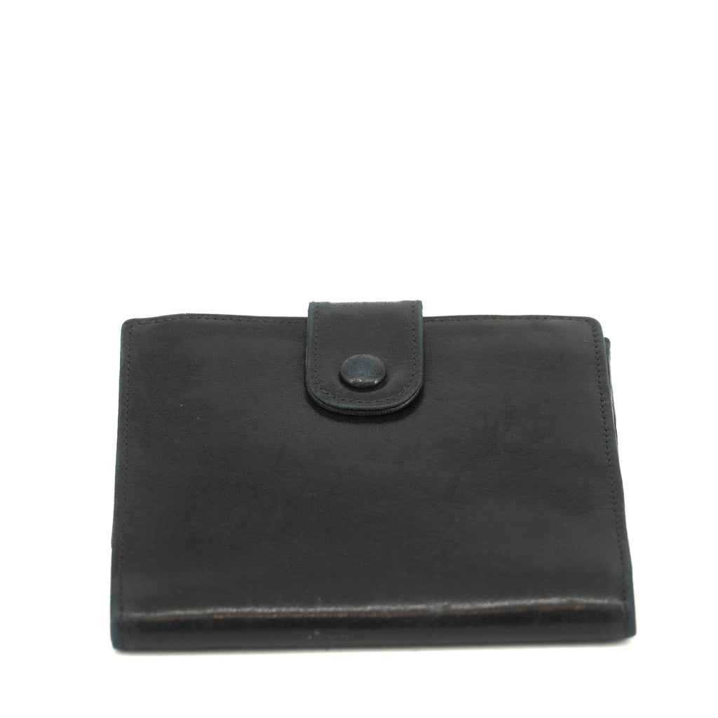 Chanel Black Lambskin Coco Mark Compact Wallet #3701