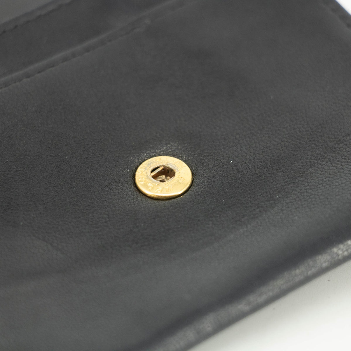 Chanel Lambskin Black Compact Case #3721