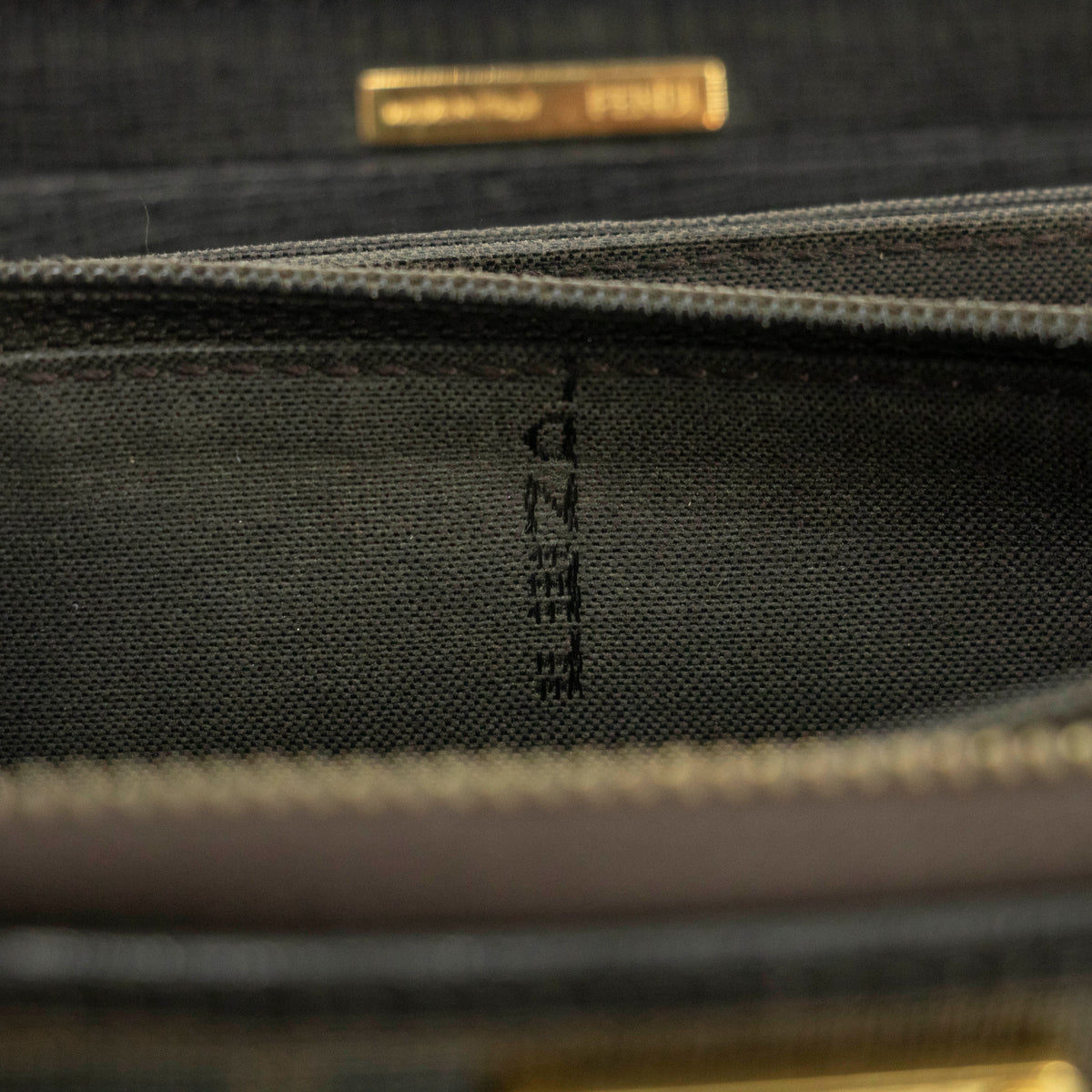 Fendi Brown Zucca Zippy Long Wallet #3855