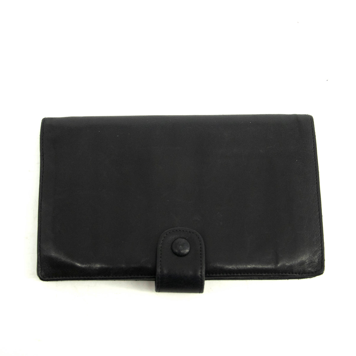 Chanel Black Lambskin Bifold Long Wallet #3925