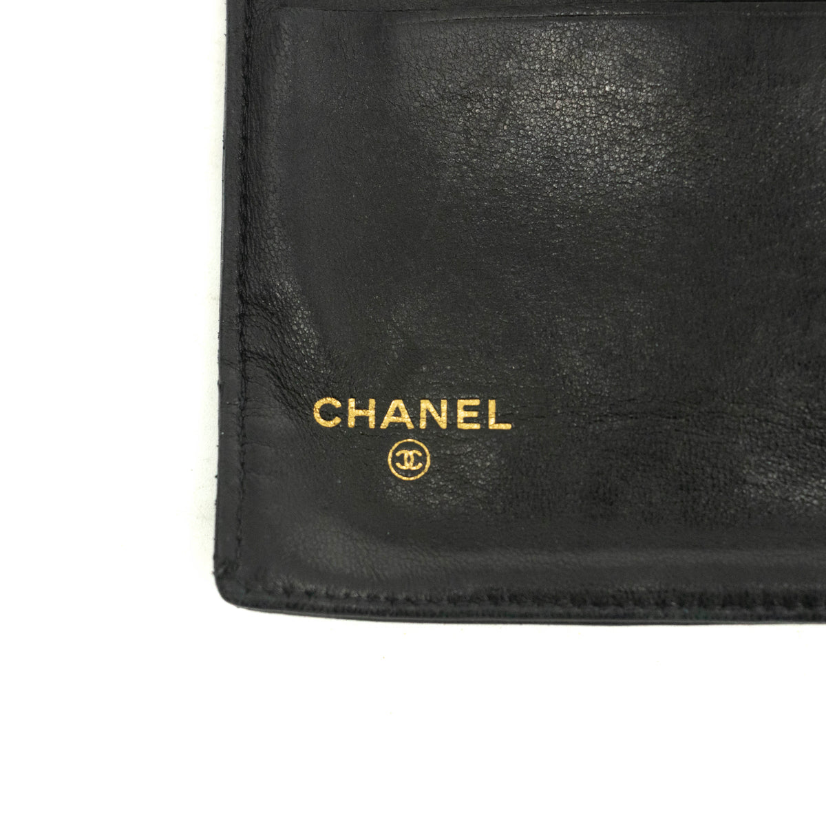 Chanel Black Lambskin Bifold Long Wallet #3925