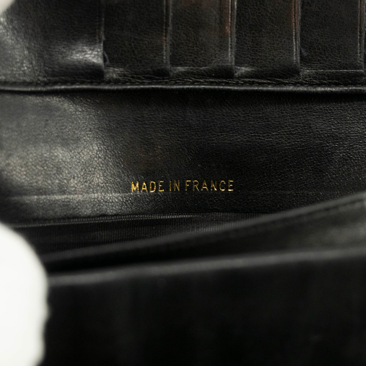 Chanel Black Lambskin Bifold Long Wallet #3925