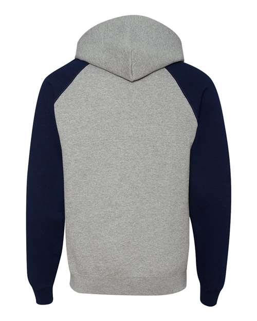JERZEES Unisex Nublend® Colorblocked Raglan Hooded Sweatshirt