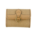 Christian Dior Vintage Tan Monogram Card and Coin Case #3961