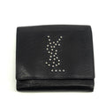 Yves Saint Laurent Black Rive Gauche Leather Compact Wallet #3963