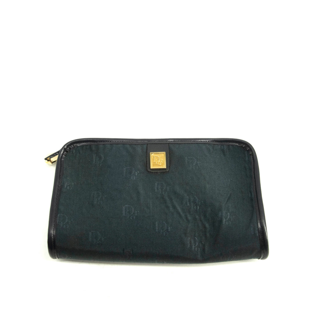 Christian Dior Blue Nylon Vintage Pouch #3993