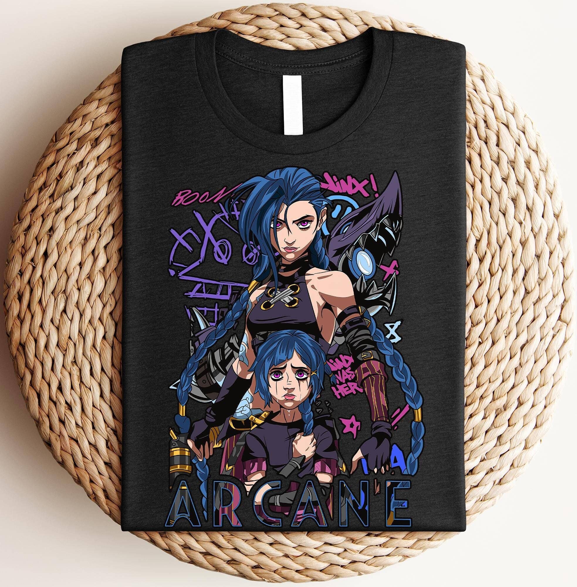 Arcane Anime Graphic Tee - Vi & Powder Unisex Gift Shirt