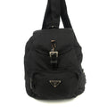 Prada Black Tessuto Nylon x Leather Backpack #4631