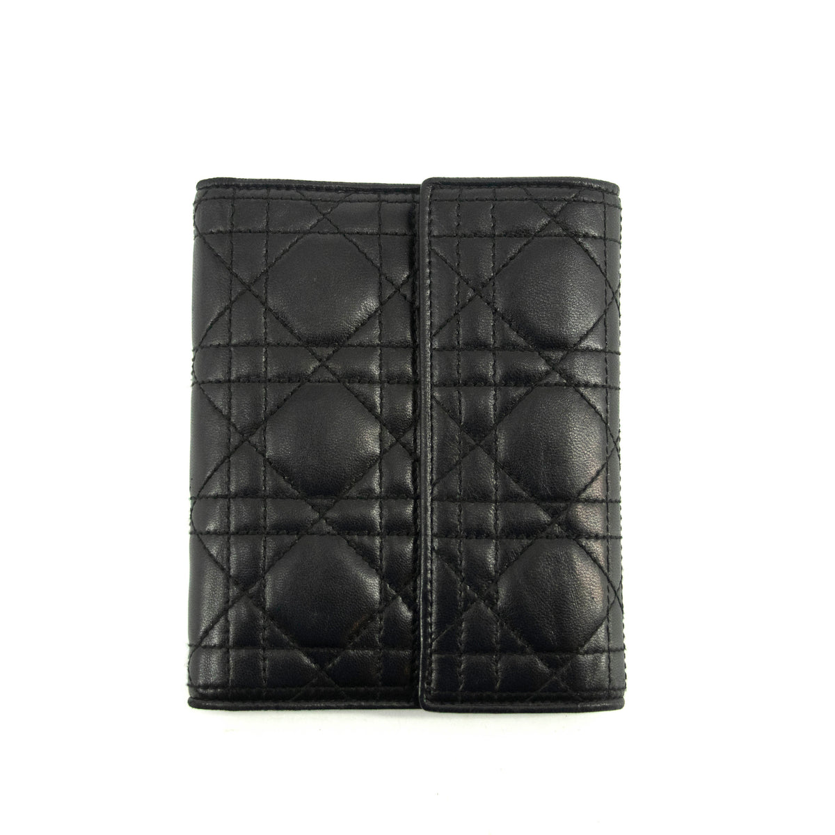 Christian Dior Cannage Leather Black Agenda #4724