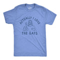 Actually I Love the Gays Men's Tshirt Religion Graphic Tee