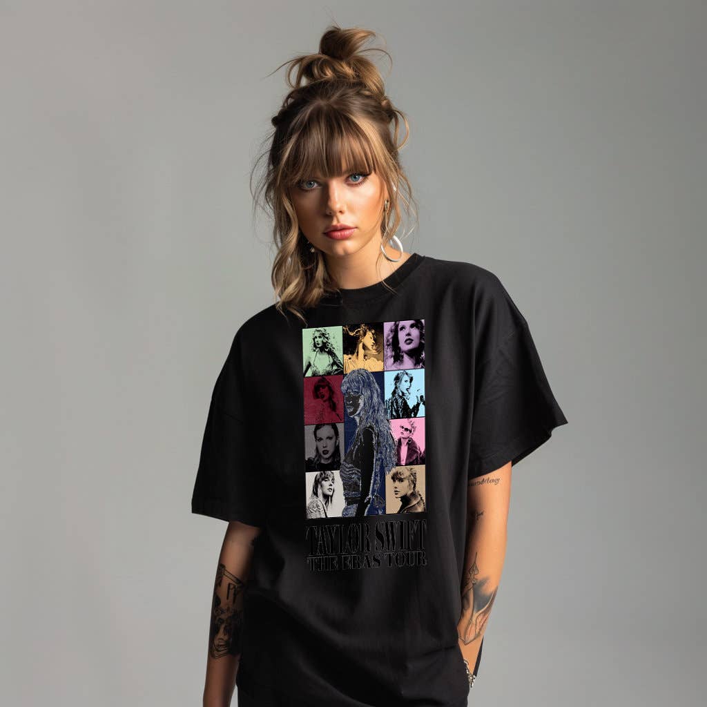 Taylor Eras Tour T-Shirt Uk Music Live Concert Unisex Tee