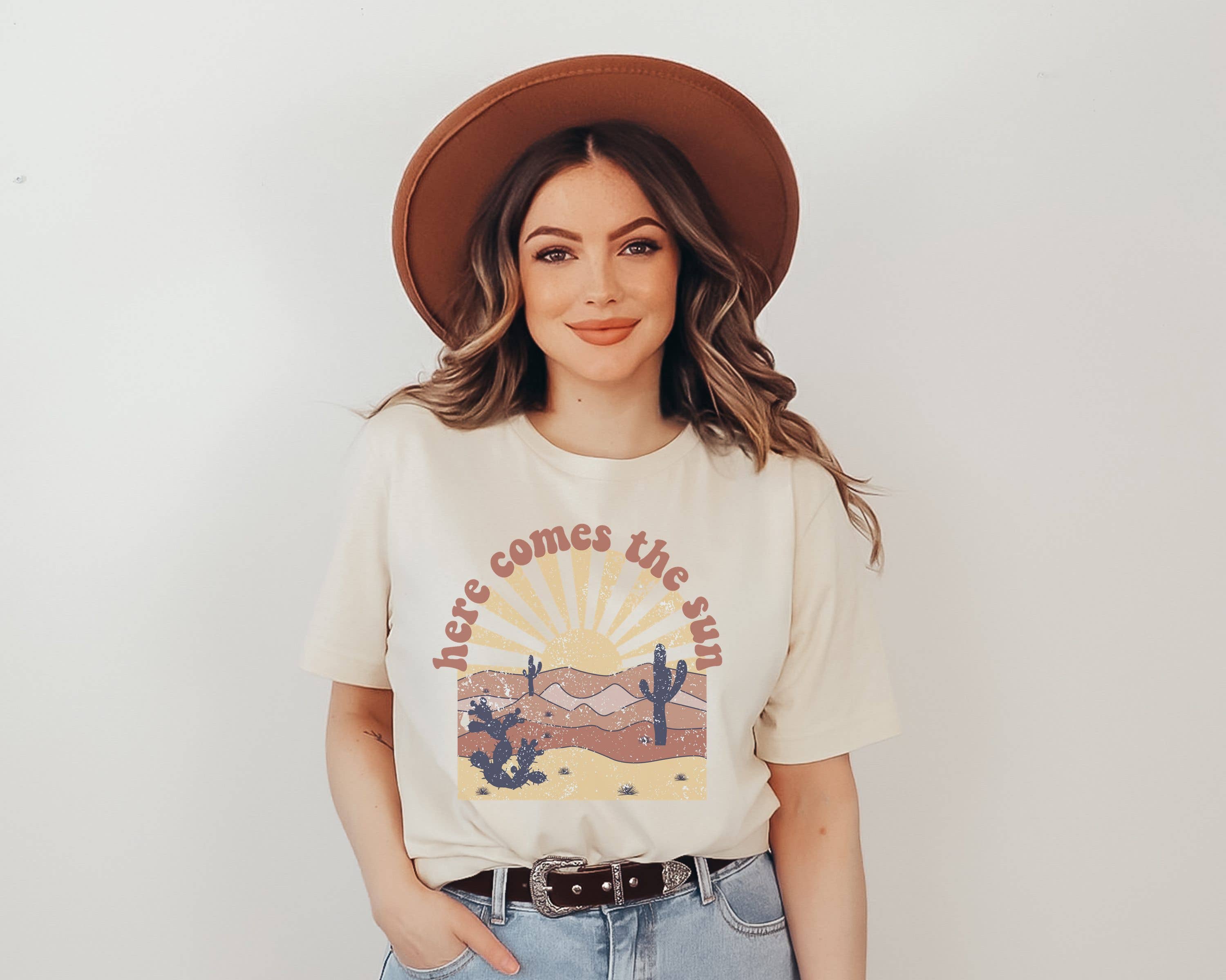 Here Comes the Sun Desert Graphic Tee