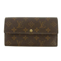 Lous Vuitton Monogram Canvas Sarah Long Wallet #5153