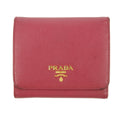 Prada Saffiano Leather Pink Compact Wallet #5174