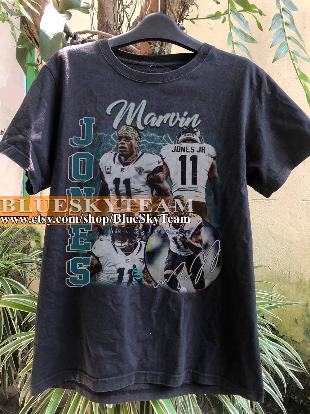Marvin Jones 90s Retro Football Graphic Tee Game Day Gift