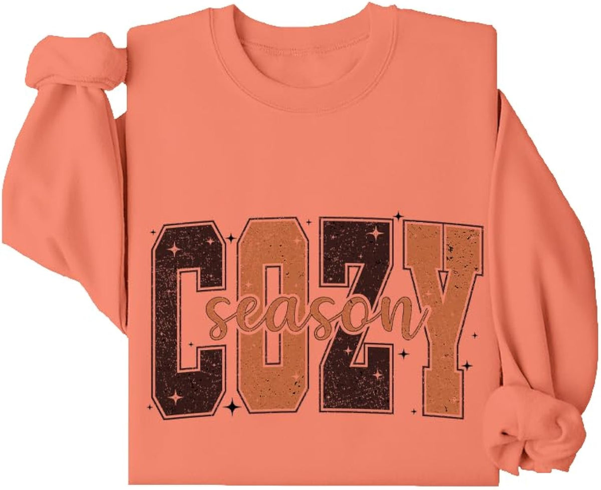 Cozy Season Sweatshirt Get Cozy Sweatshirt Fall Season Hoodie For Women