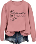 Dog Mom Sweatshirt Women Doodle Mama Pet Dog Lovers Graphic Pullover Tops