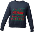 Memaw Women Christmas Sweatshirt Ugly Sweater Print, Gift for Grandma
