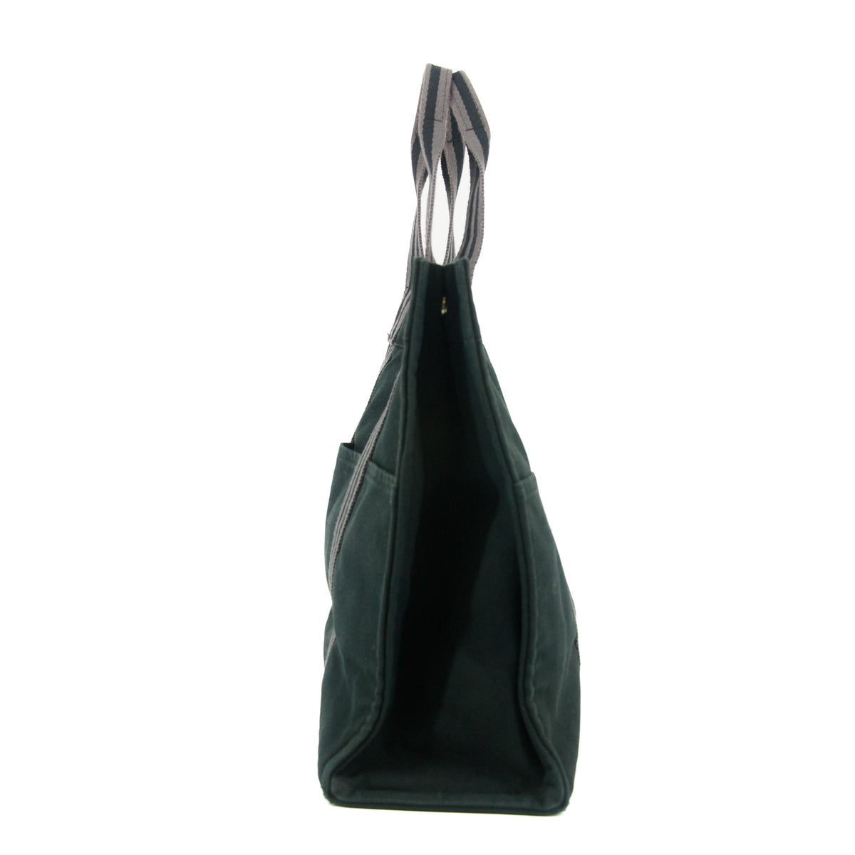 Hermes Fourre Toout Canvas Black Tote #5236