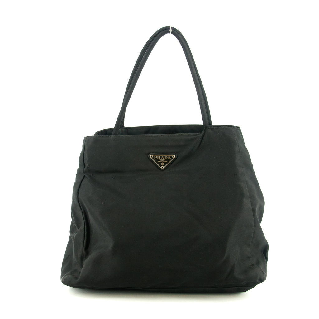 Prada Tessuto Nylon Black City Tote #5296