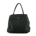 Prada Tessuto Nylon Black City Tote #5296