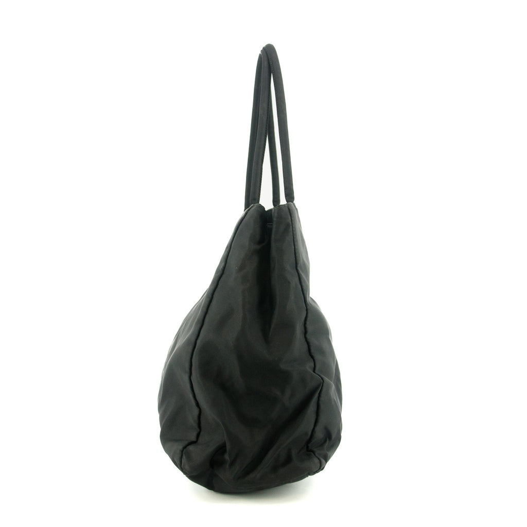 Prada Tessuto Nylon Black City Tote #5296